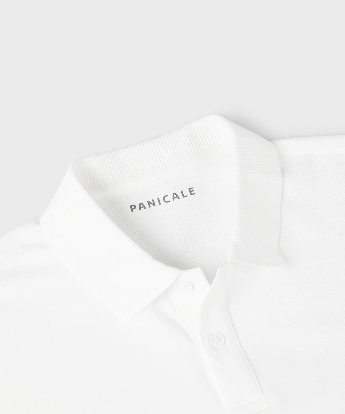 빠니깔레(PANICALE) 베이직 로고 피케 폴로 티셔츠 [화이트]