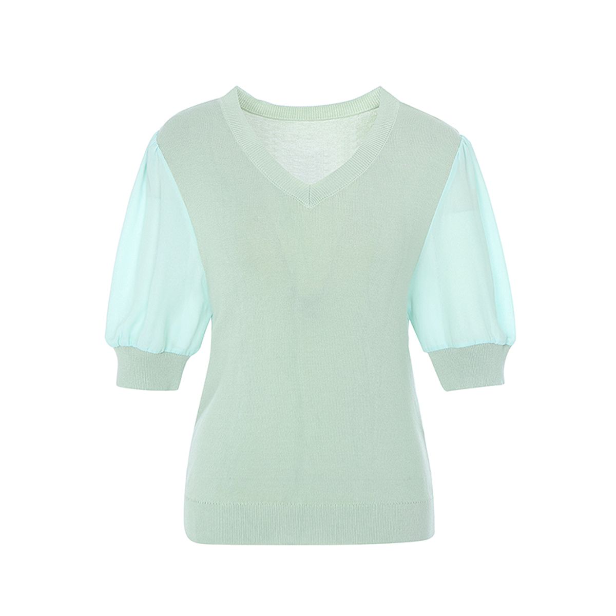 숲(SOUP) 퍼프 슬리브 반팔 니트(SZ5SK30)