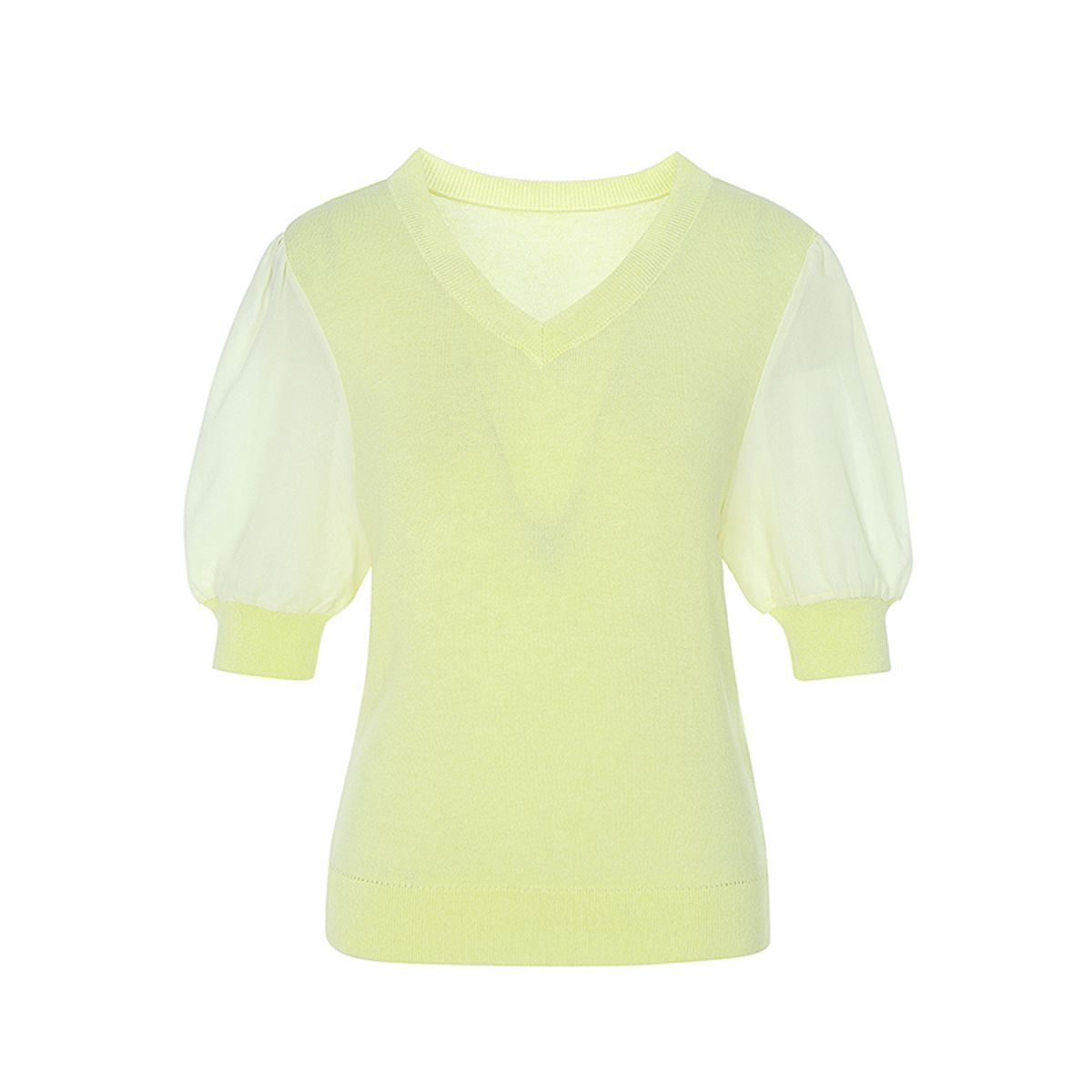 숲(SOUP) 퍼프 슬리브 반팔 니트(SZ5SK30)