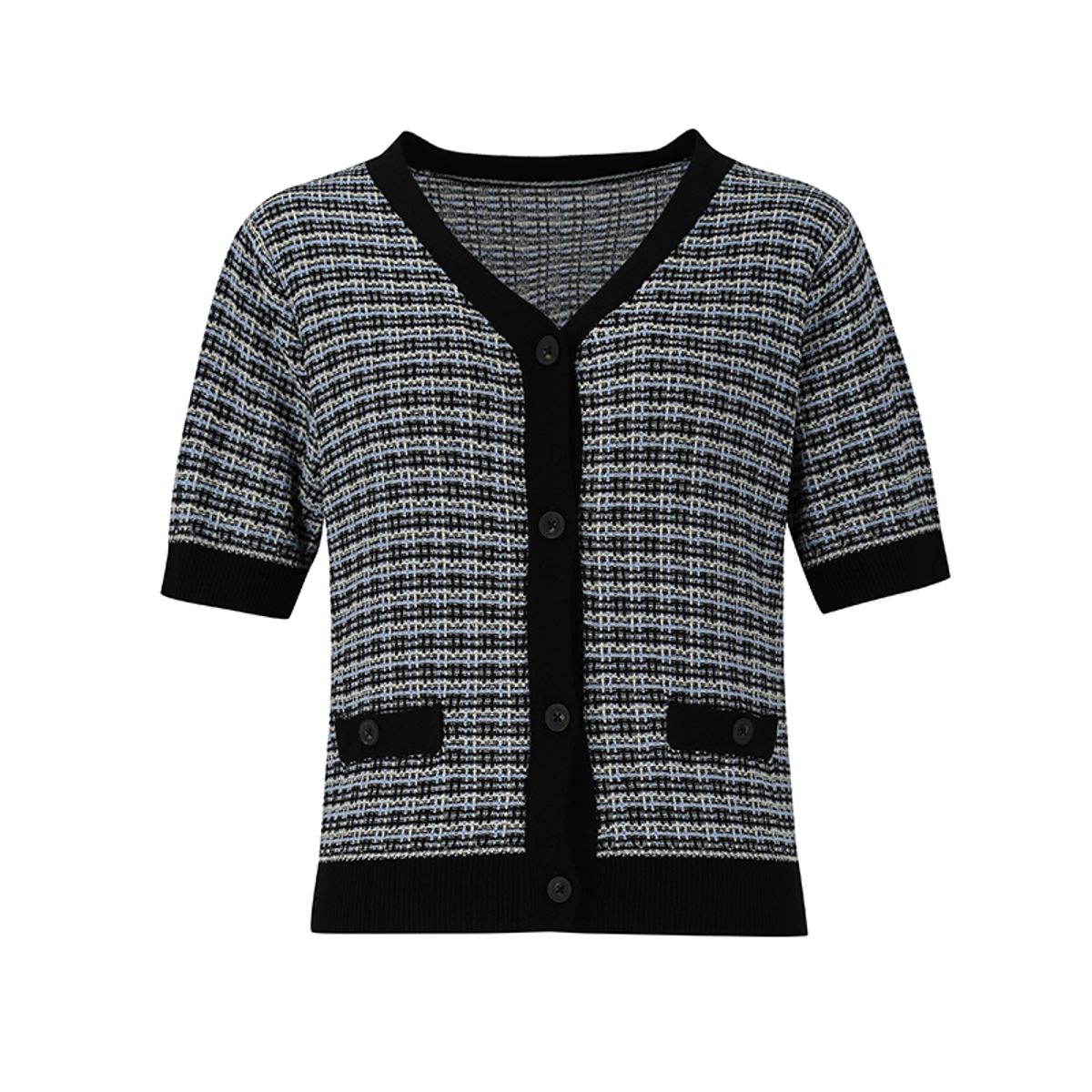 숲(SOUP) 체크 패턴 반팔 카디건(SZ5GD90)