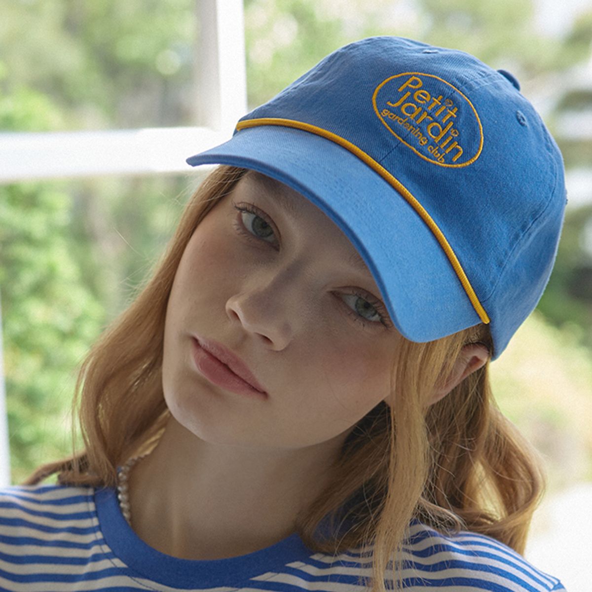 논로컬(NONLOCAL) Petit Jardin Ball Cap - Blue