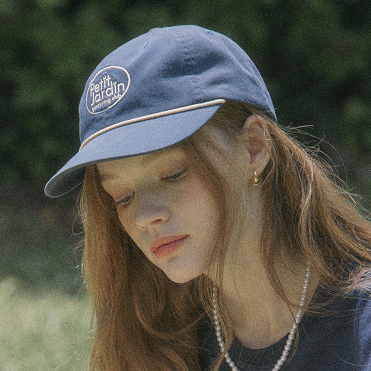 논로컬(NONLOCAL) Petit Jardin Ball Cap - Navy