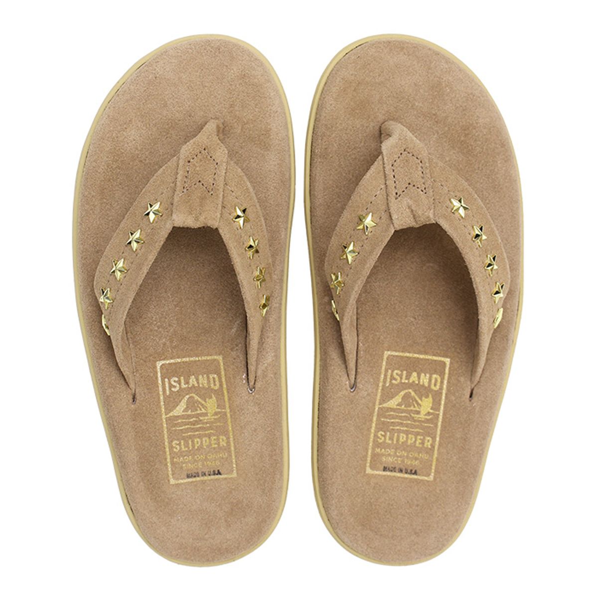 아일랜드 슬리퍼(ISLAND SLIPPER) 아일랜드슬리퍼 클래식 스웨이드 쪼리 슬리퍼 골드스타 PT203STD18-TPSG