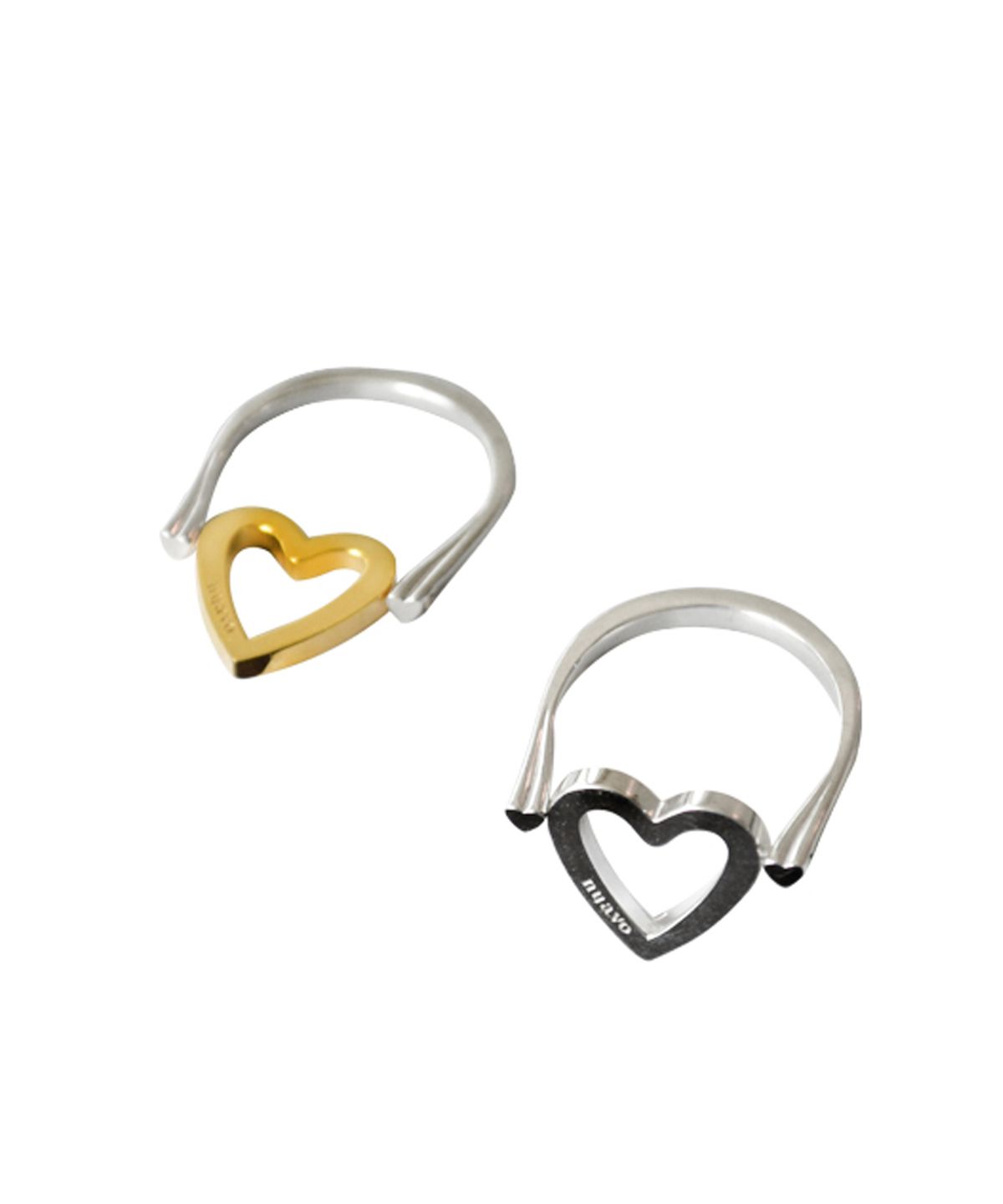 누아보(NUAVO) Moving heart ring