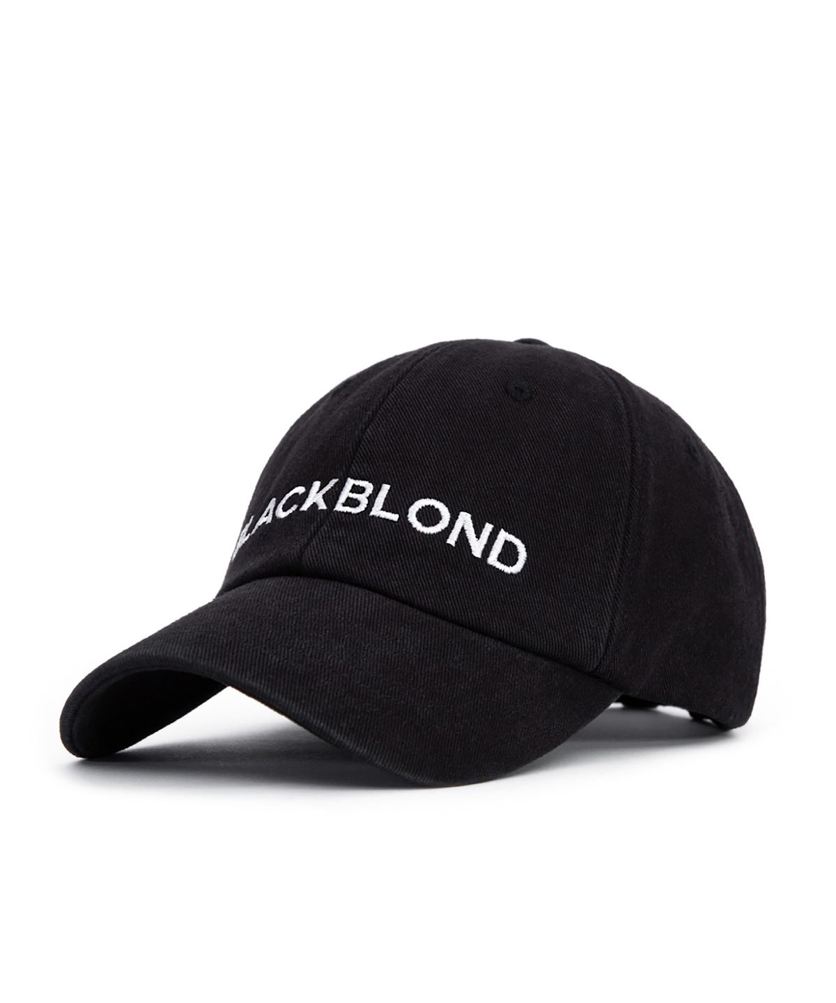블랙블론드(BLACKBLOND) 비비디 클래식 로고 데님 캡 (블랙)