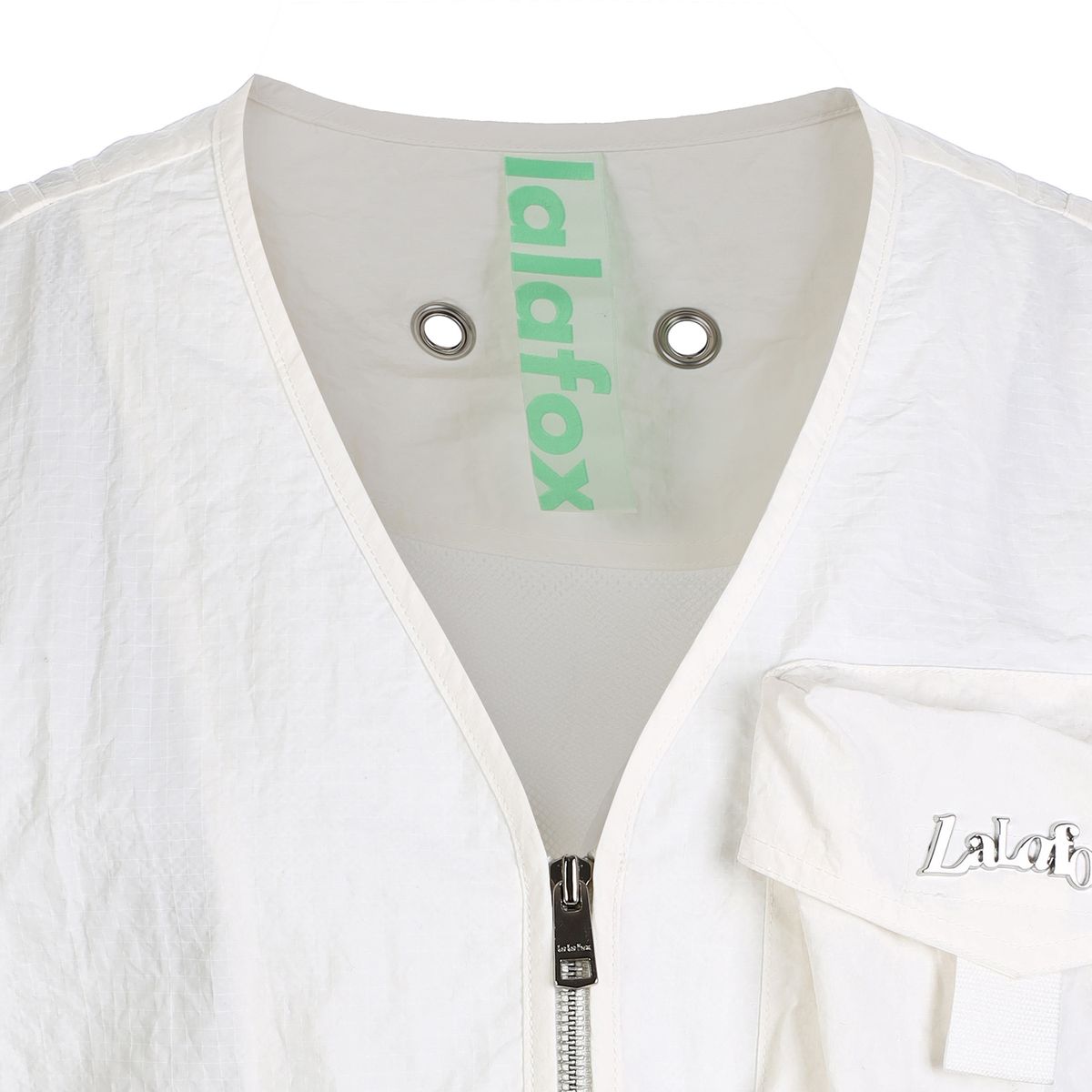라라폭스(LALAFOX) CARGO VEST WHITE BP2WJ002