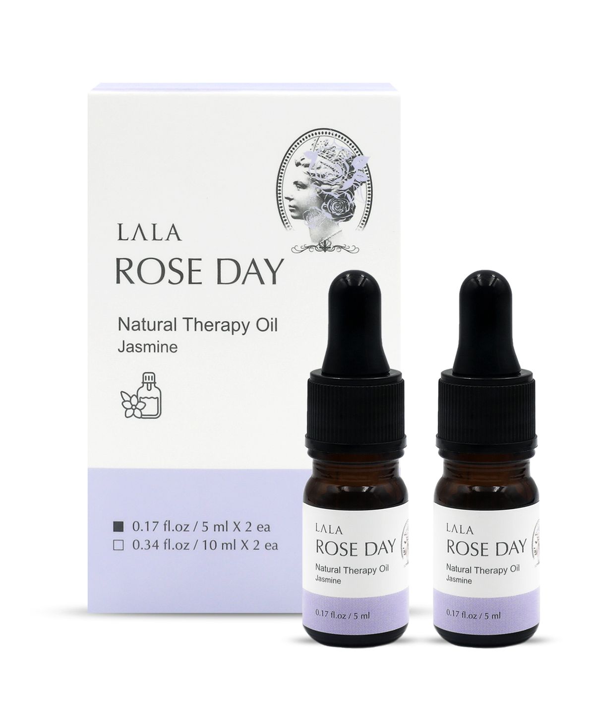 라라 로즈데이(LALA ROSEDAY) 천연 이너퍼퓸 Y존케어 스포이드타입 2개입 세트