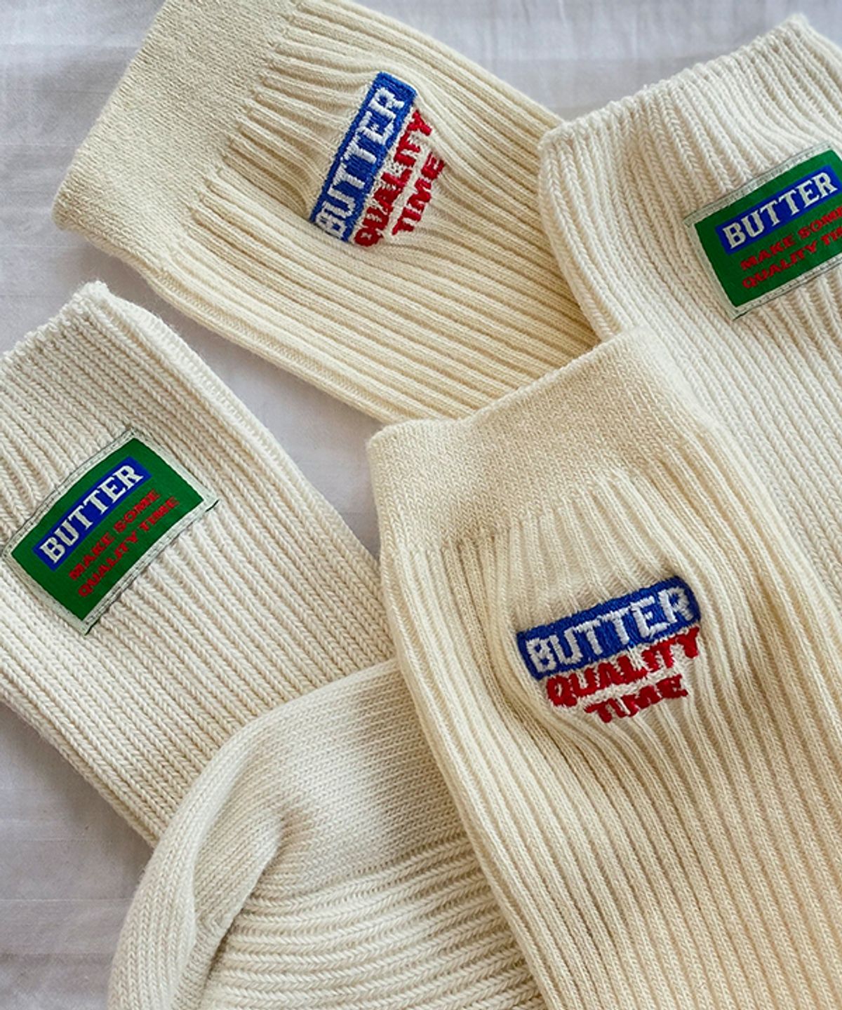 그린버터(GREENBUTTER) Butter Long Socks (Butter)