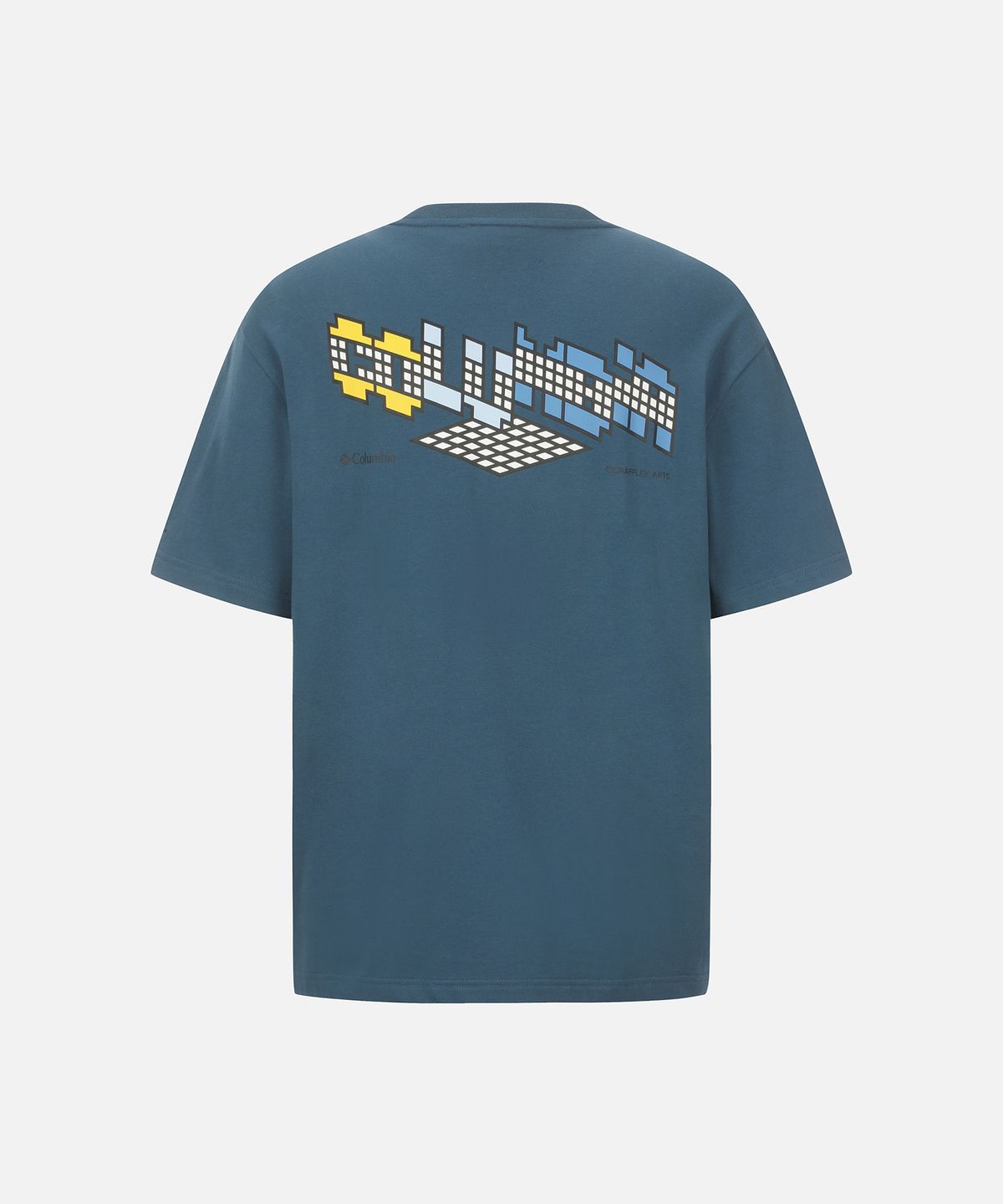 컬럼비아(COLUMBIA) [그라플렉스x컬럼비아] 크릭 투 포인트 그래픽 티 - 블루스틸