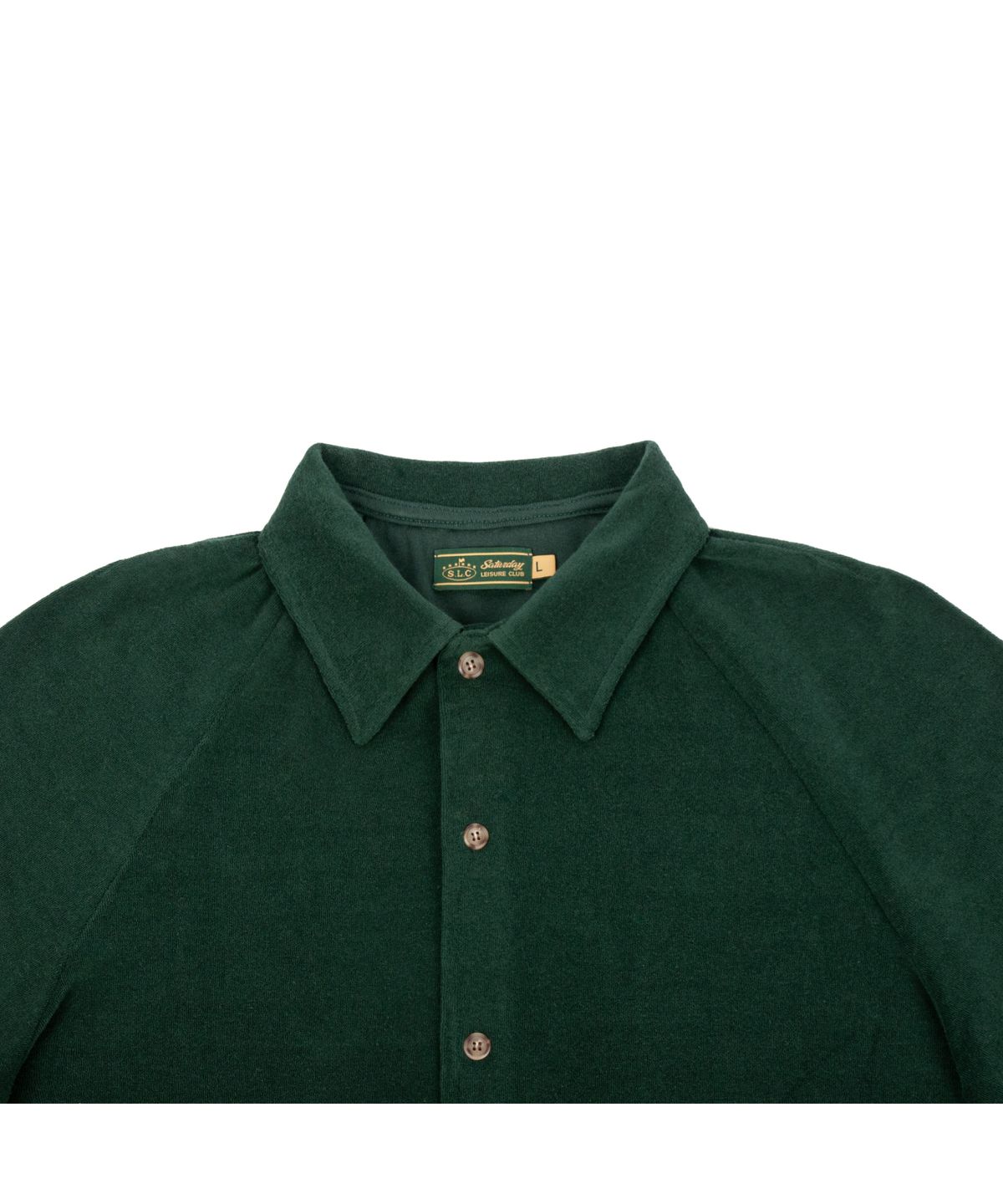 세러데이 레저 클럽(SATURDAY LEISURE CLUB) Leisure Raglan Terry Shirt (Unisex) - British Racing Green