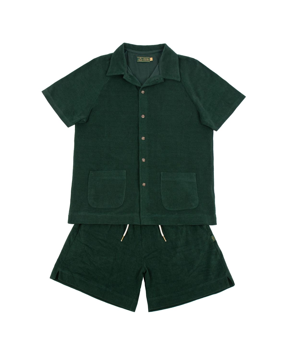 세러데이 레저 클럽(SATURDAY LEISURE CLUB) Leisure Raglan Terry Shirt (Unisex) - British Racing Green