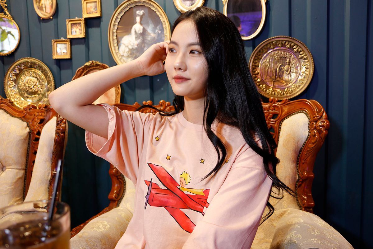 블라뱅(BLAHBANG) 어린왕자 시리즈 어린왕자와 비행기 (핑크)