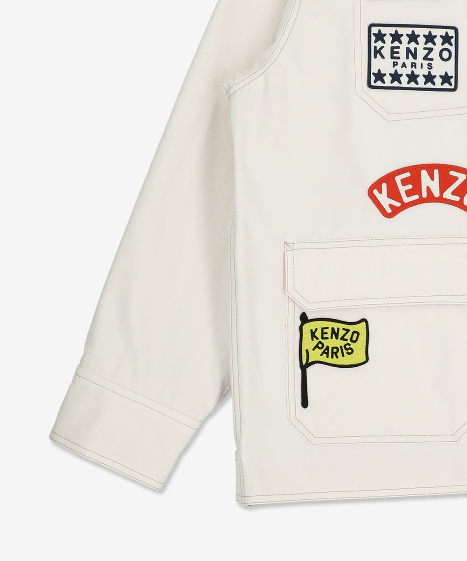 MUSINSA | KENZO Sailor Work Jacket - White / FD52VE0379RT02