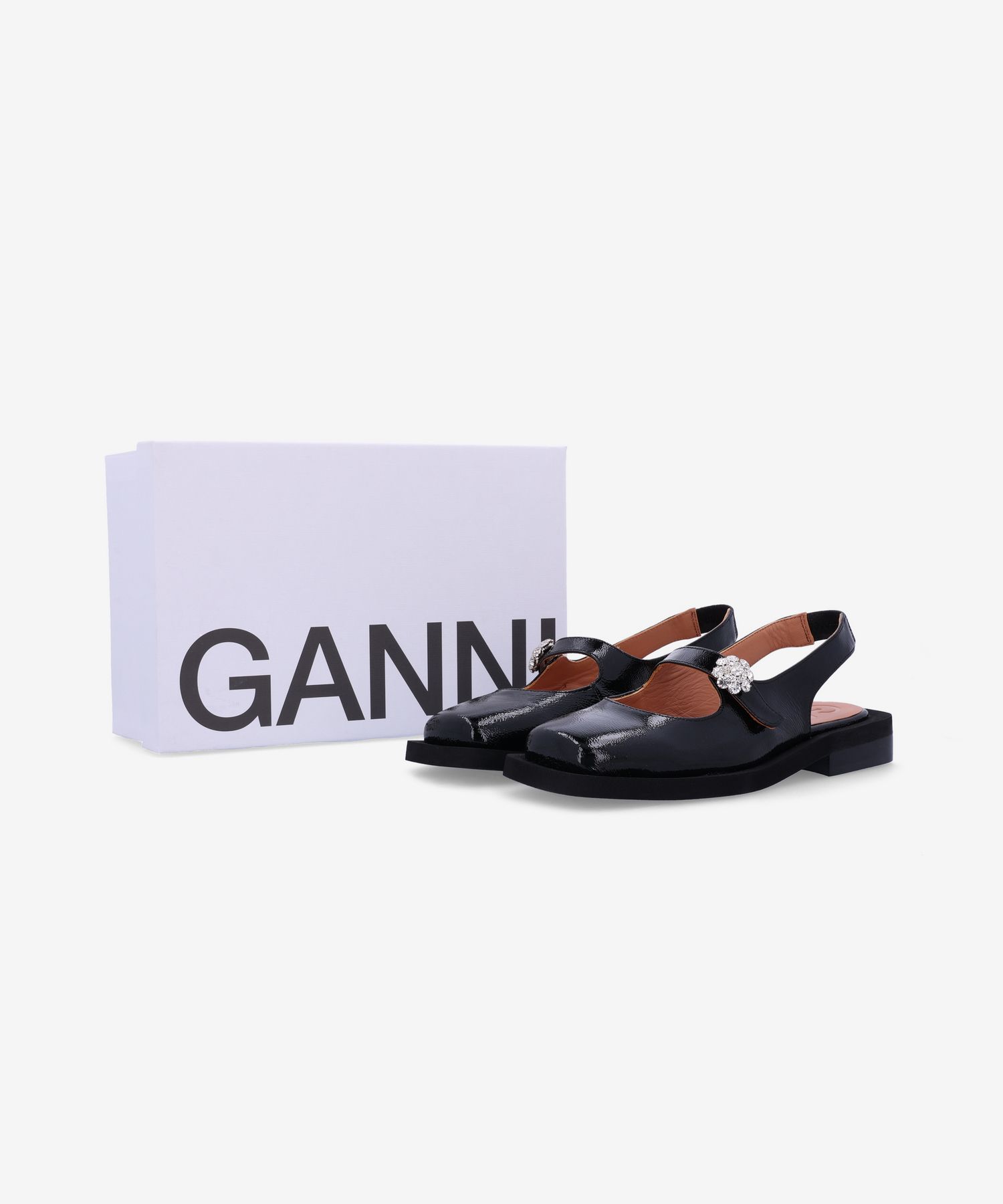 MUSINSA | GANNI Mary Jane Sling Bag Shoes - Black / S2015099