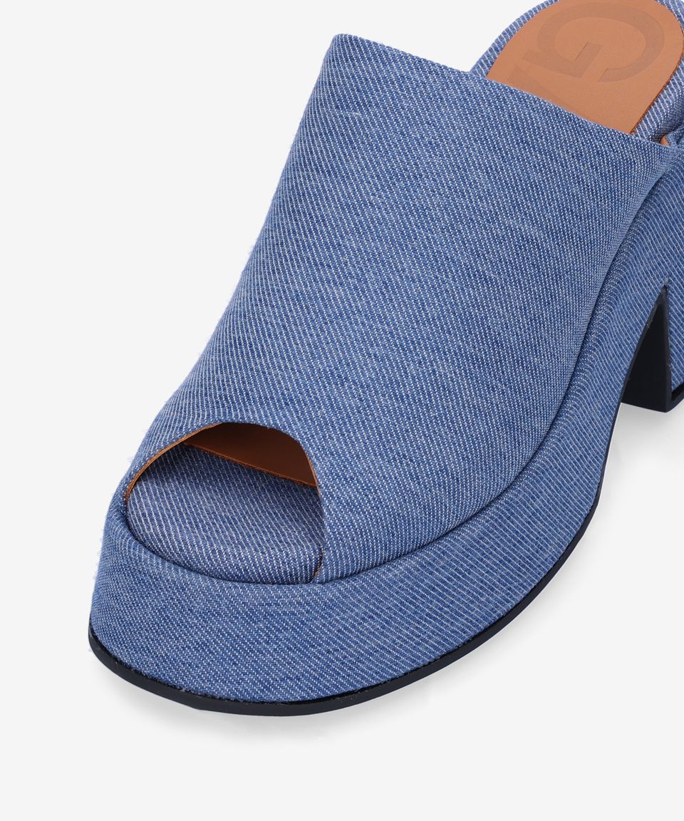 【GANNI】S2042630 RETRO PLATFORM SHOES MUSINSA | GANNI Retro Platform Shoes - Blue / S2042630