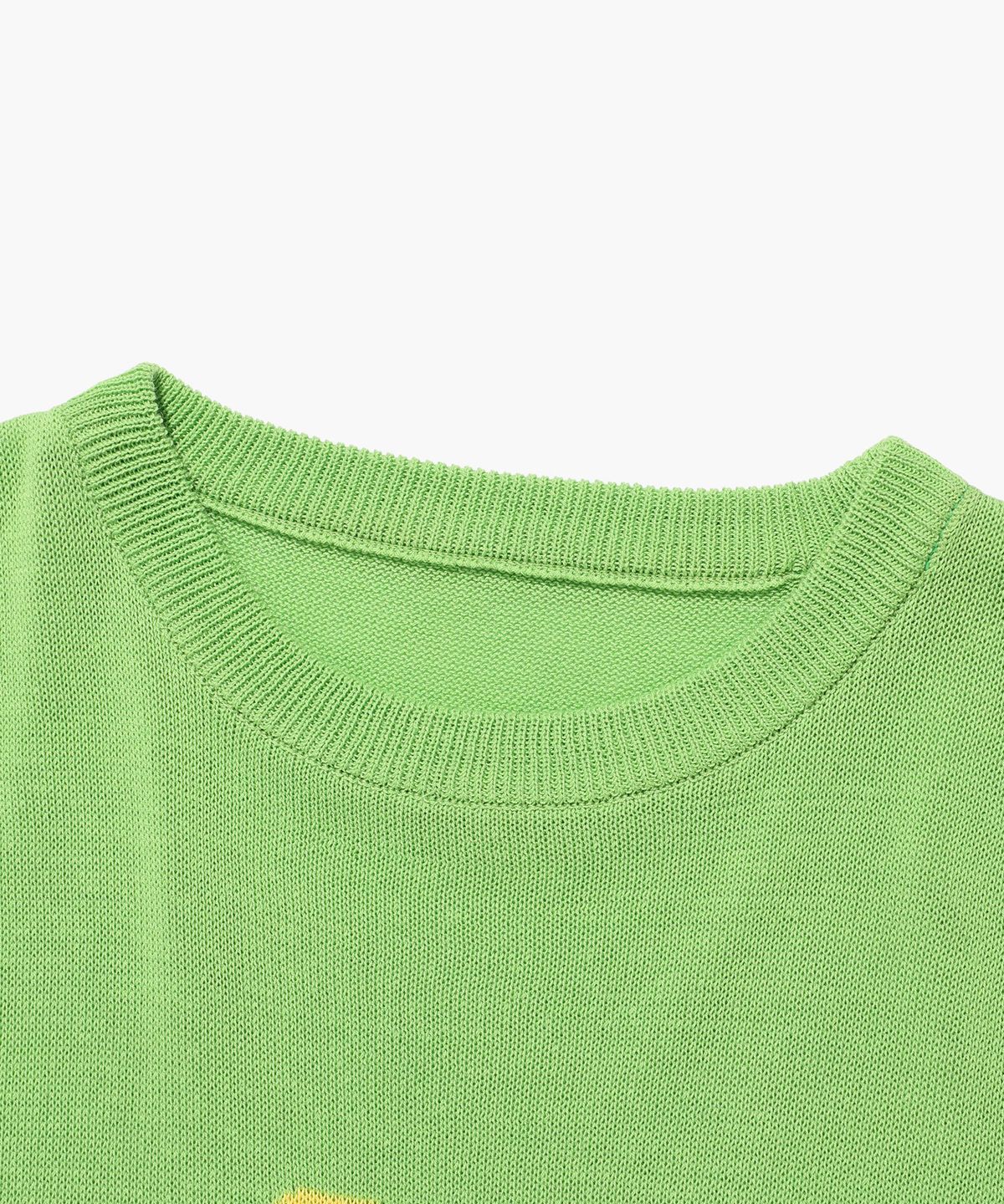 이스트쿤스트(ISTKUNST) [IKXSUH] FLOWER SUMMER HALF KNIT_GREEN(IK2DMMK634C)