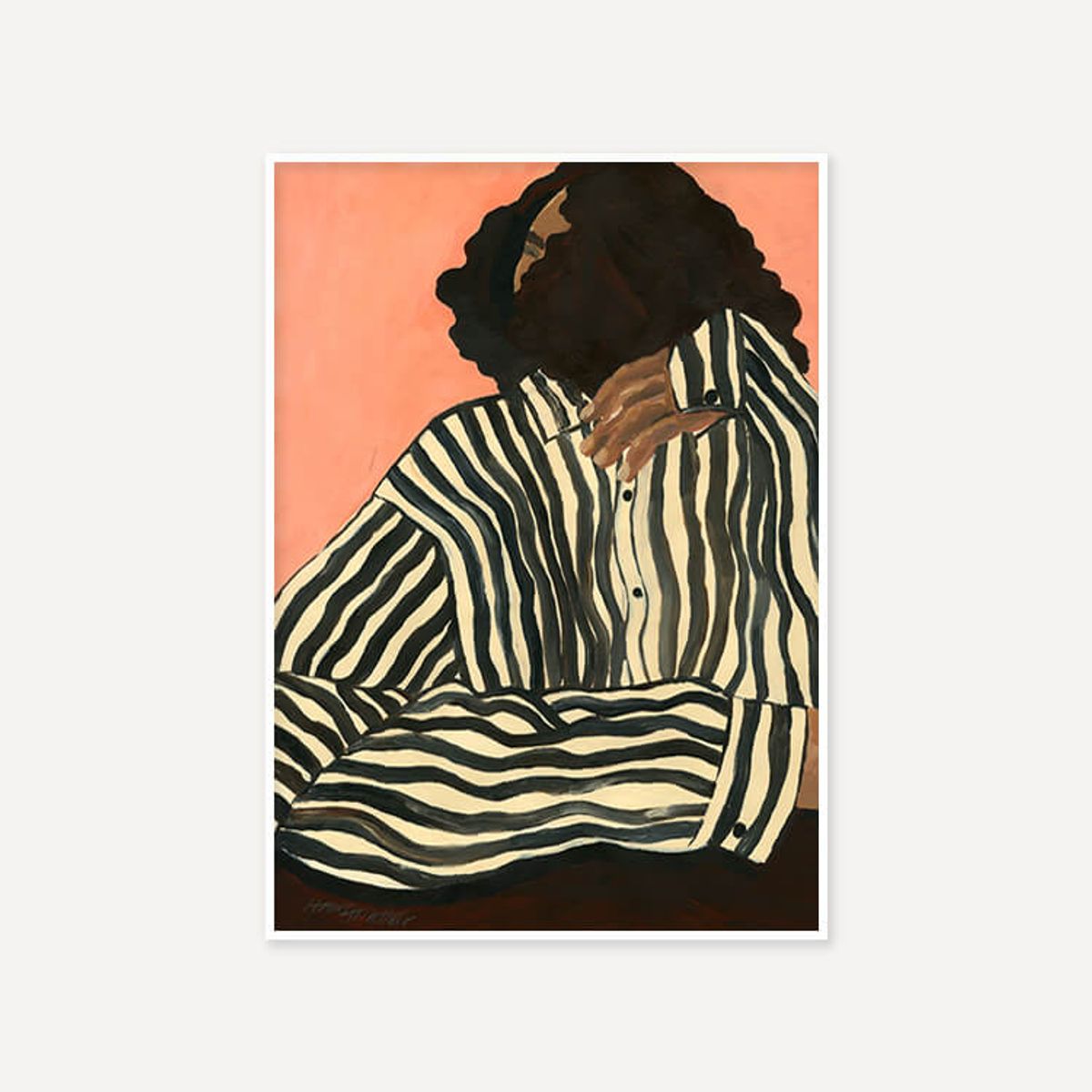 그릿시즌(GREET SEASON) 한나 피터슨 Serene Stripes (액자 포함)