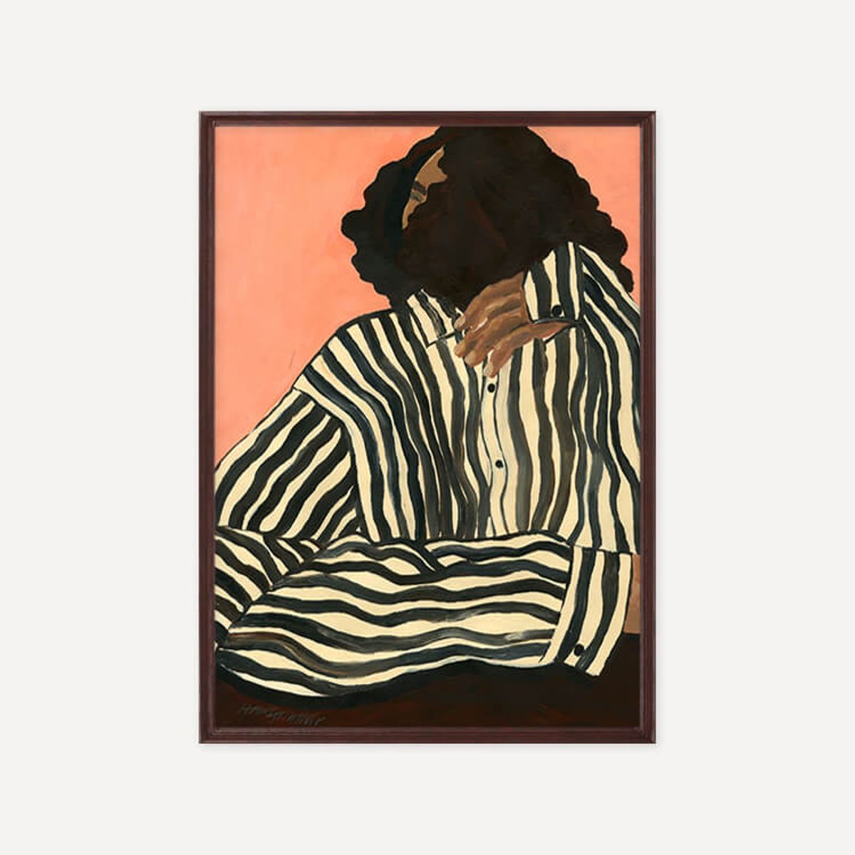 그릿시즌(GREET SEASON) 한나 피터슨 Serene Stripes (액자 포함)
