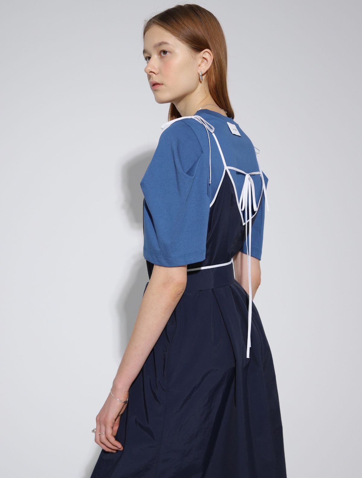 르이엘(LE YIEL) Layered Sleeveless Dress_Navy 레이어드 슬리브리스 드레스_네이비