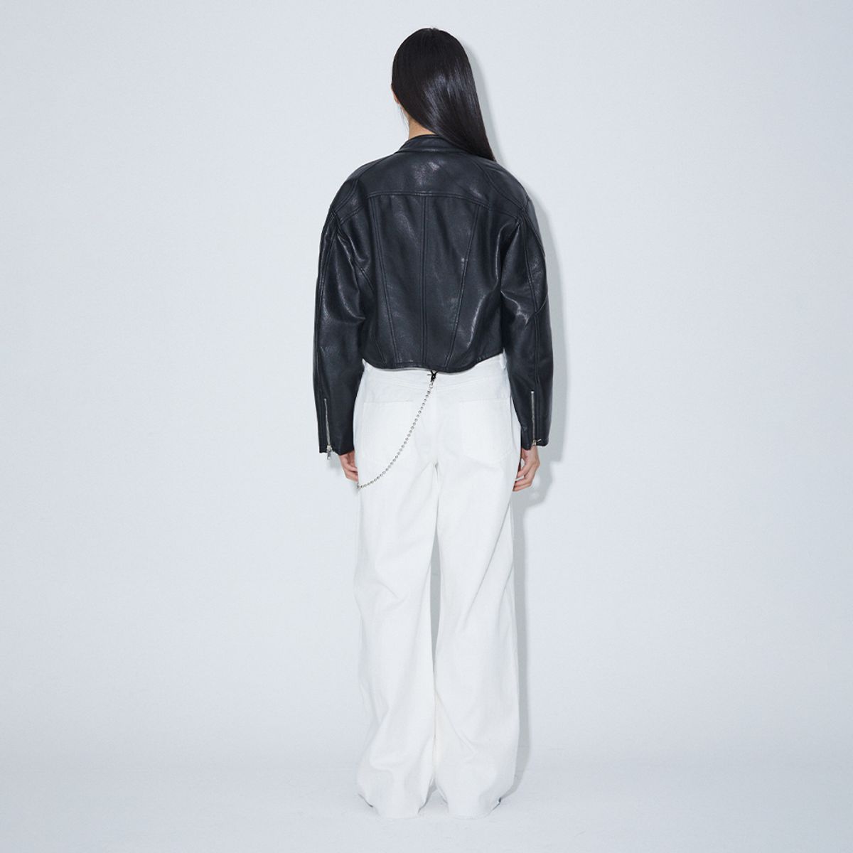 라라폭스(LALAFOX) DAMAGE CUTTING DENIM PANTS WHITE BP2DP003
