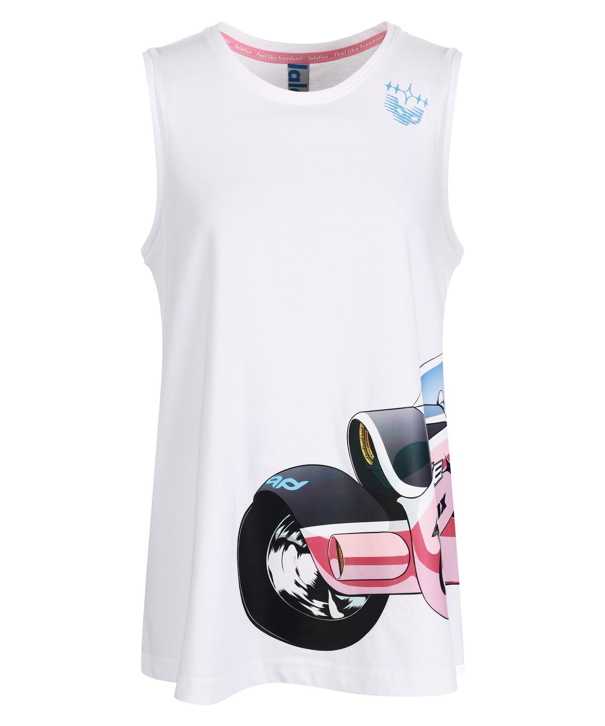 라라폭스(LALAFOX) LALAFOX & TREE13 BIKE SLEEVELESS WHITE BP2CH019