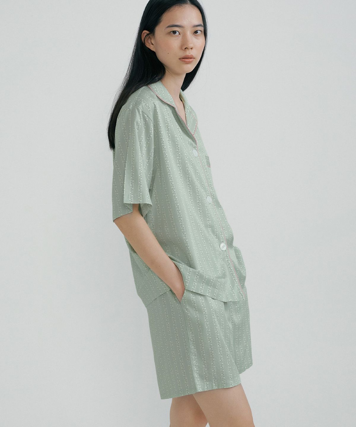 조스라운지(JO'S LOUNGE) [모달] (w) Pistachio Short Pajama Set