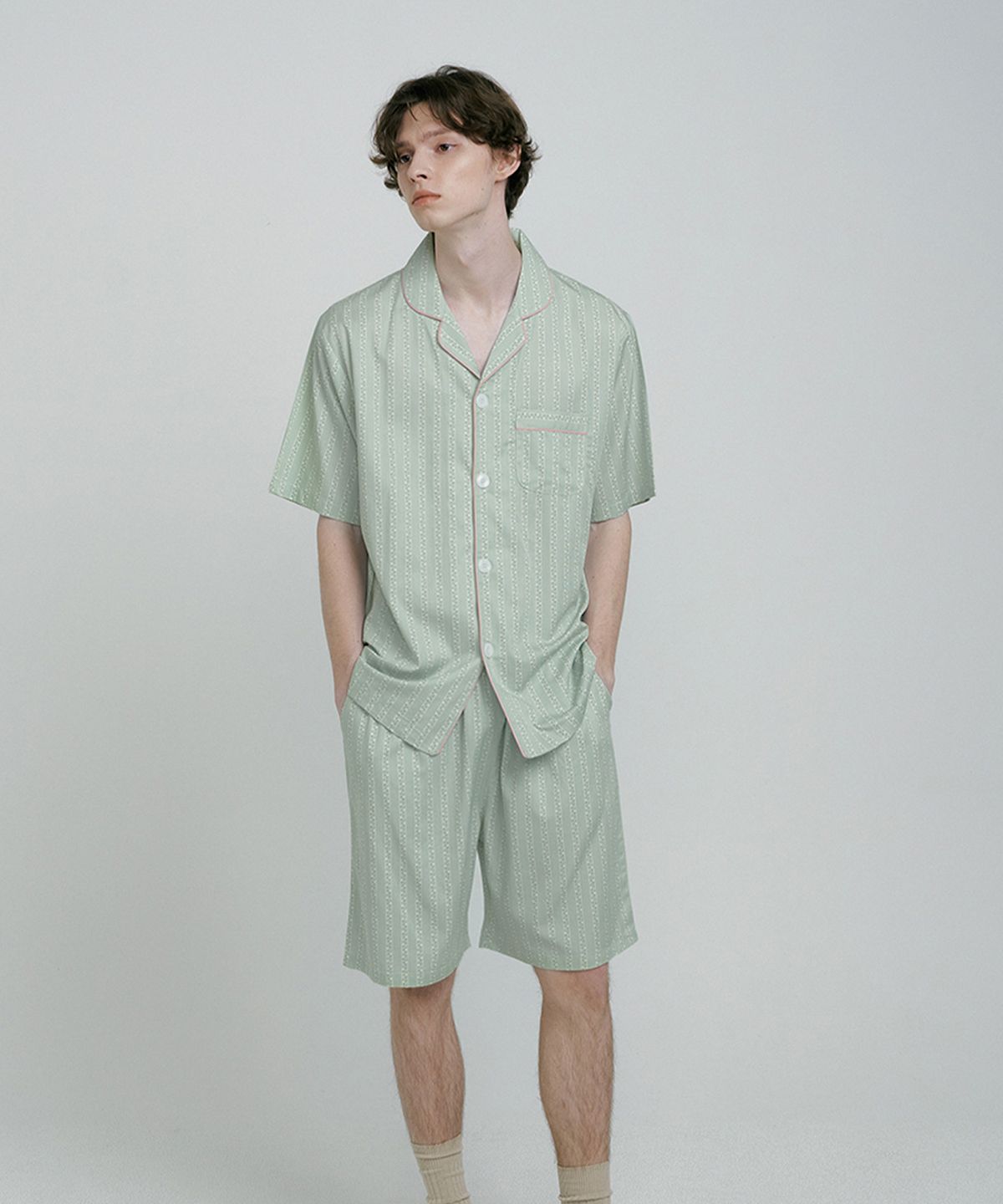 조스라운지(JO'S LOUNGE) [모달] (m) Pistachio Short Pajama Set