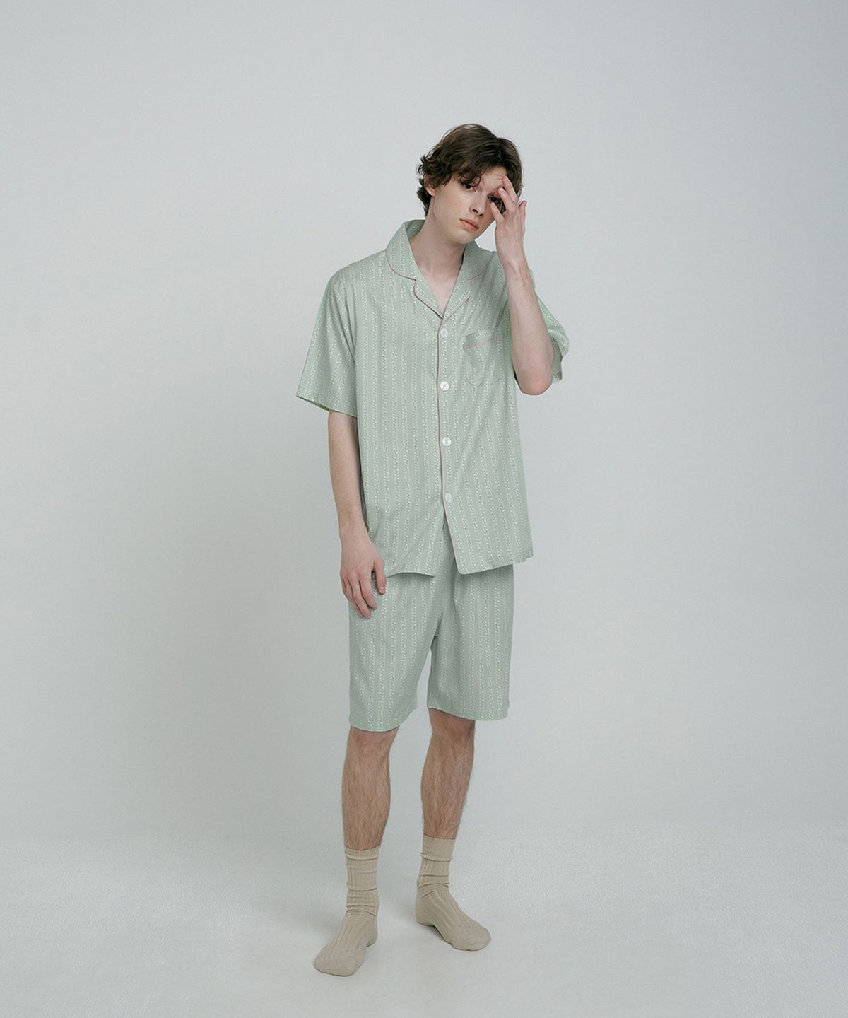 조스라운지(JO'S LOUNGE) [모달] (m) Pistachio Short Pajama Set