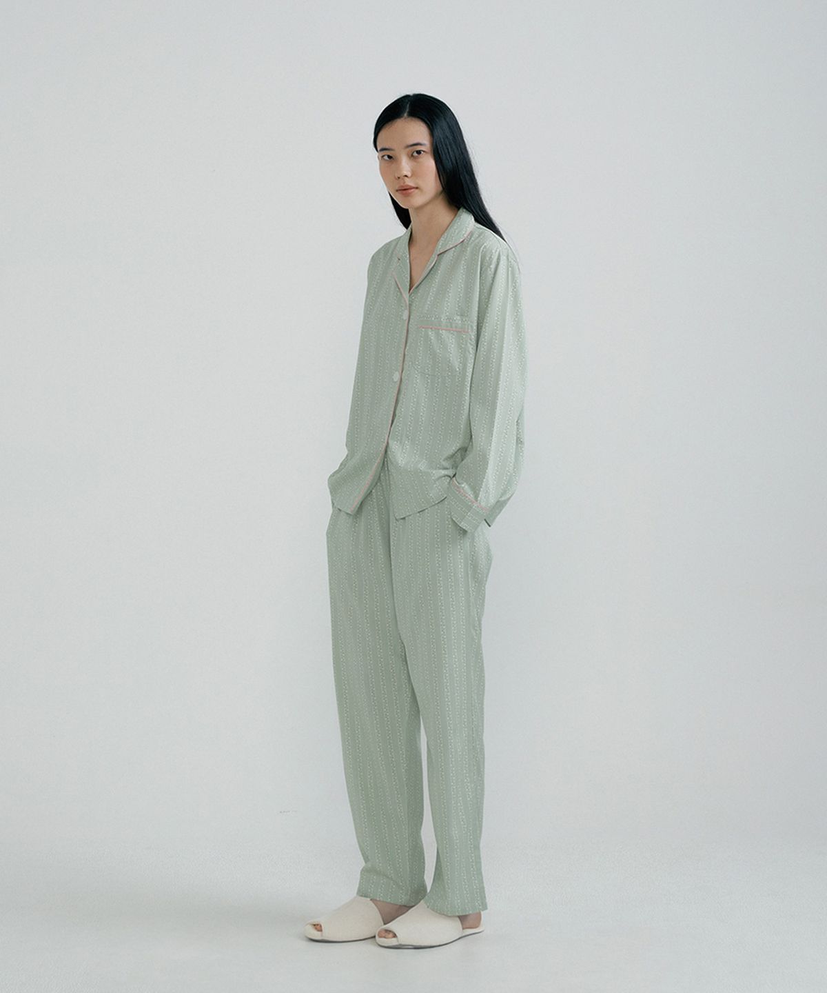 조스라운지(JO'S LOUNGE) [모달] (couple) Pistachio Pajama Set