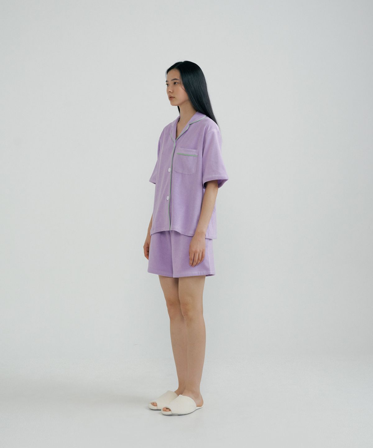 조스라운지(JO'S LOUNGE) (w) Lavender Towel Short Pajama Set