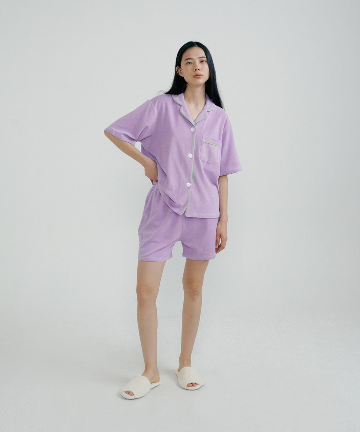 조스라운지(JO'S LOUNGE) (w) Lavender Towel Short Pajama Set