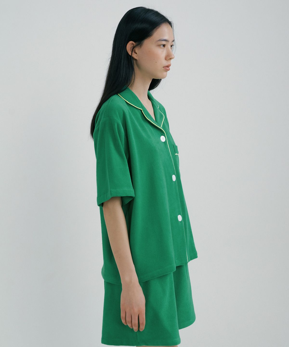 조스라운지(JO'S LOUNGE) (w) Green Towel Short Pajama Set