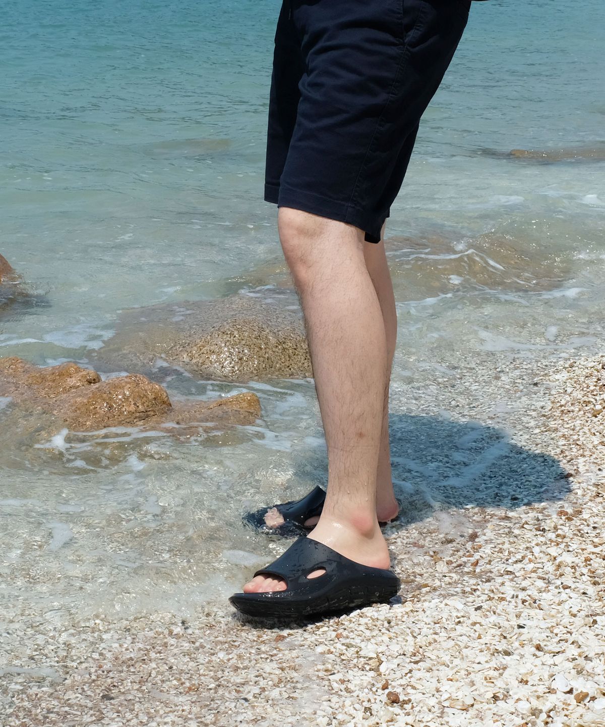 츄바스코(CHUBASCO) CHUBASCO NUBE MEN SLIDE CB2301 ALL BLACK