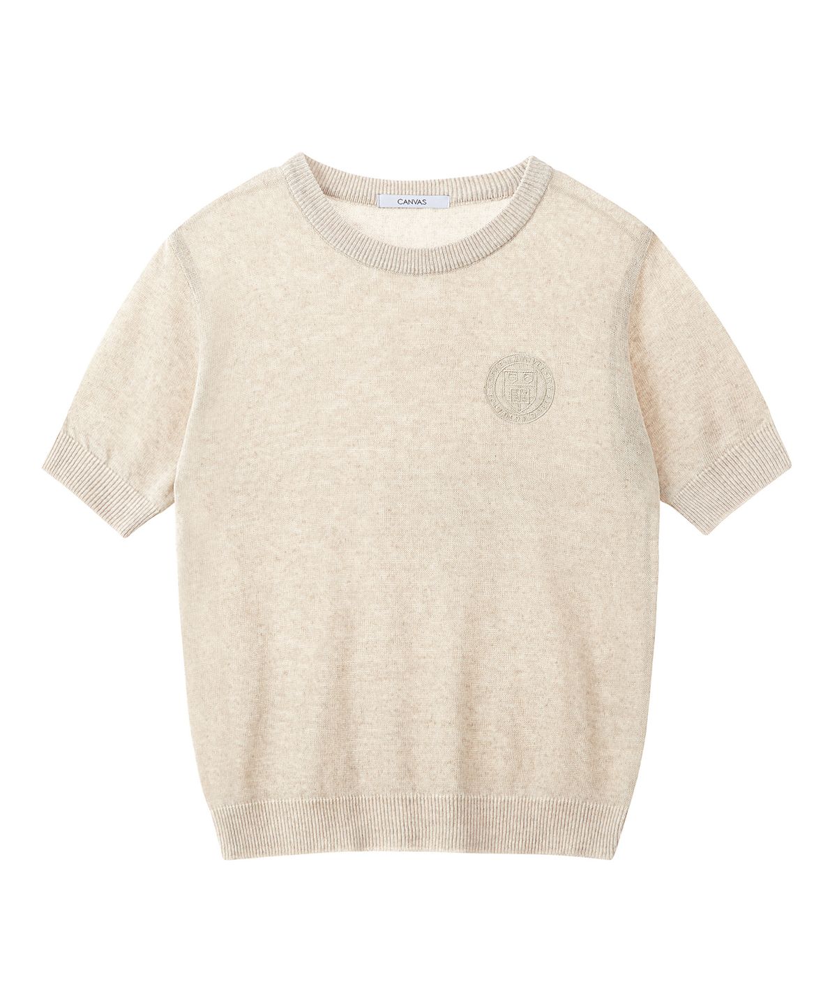 캔버스(CNVS) 코넬 썸머 베이직 반팔 니트_(2 colors)