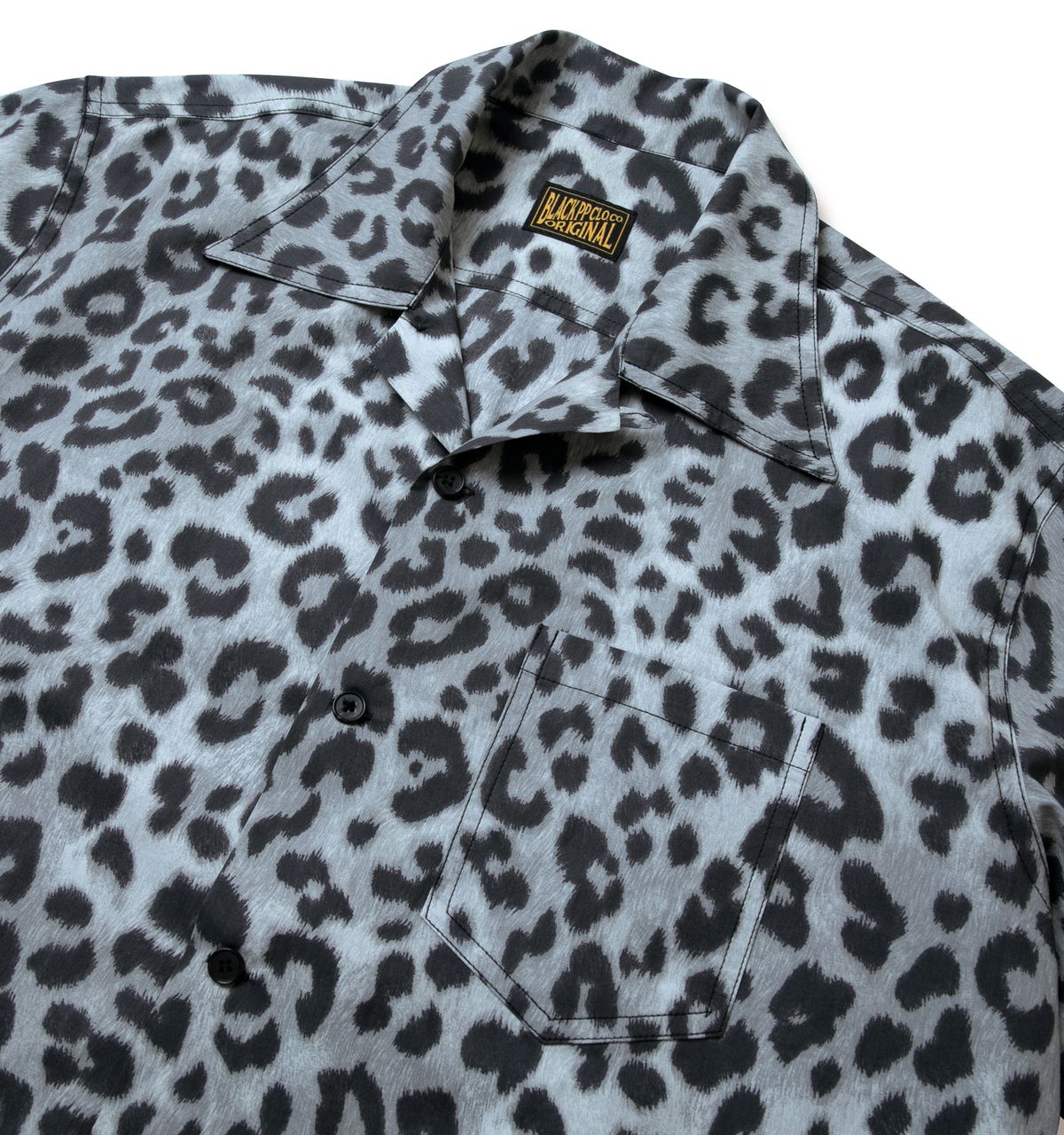 블랙피피(BLACKPP) BLACK PP Leopard Open Collar Shirt