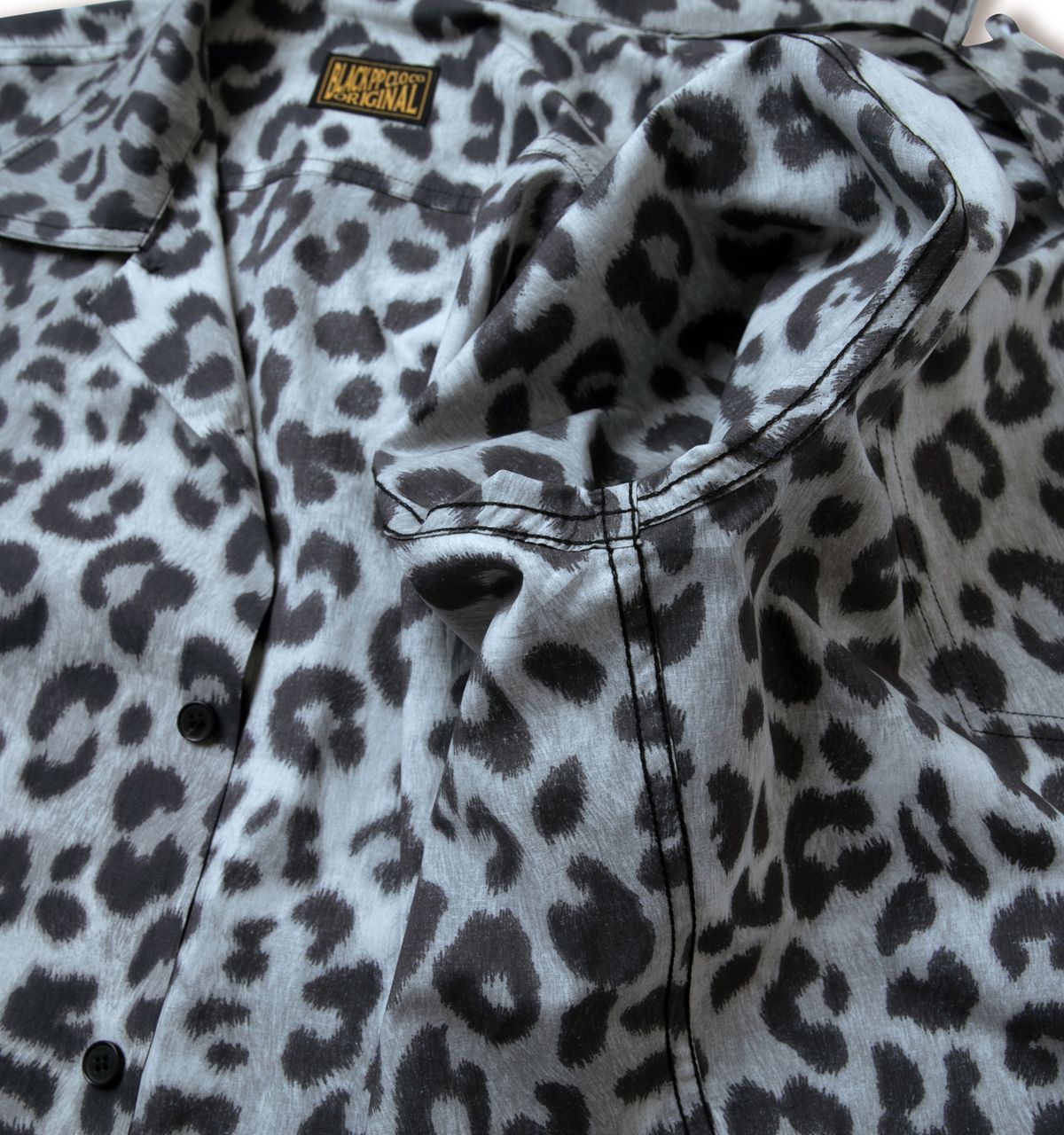 블랙피피(BLACKPP) BLACK PP Leopard Open Collar Shirt