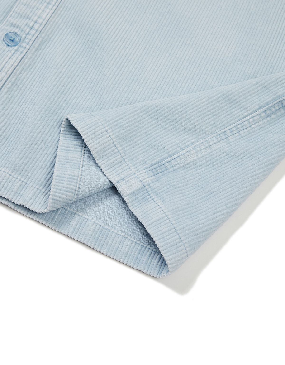 엠엠엘지(MMLG) [Mmlg] WASHED CORDUROY SHIRT (BLUE)