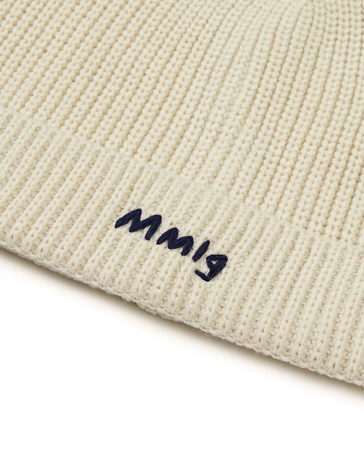 엠엠엘지(MMLG) [Mmlg] EMBROIDERY KNITCAP (LIGHT BEIGE)