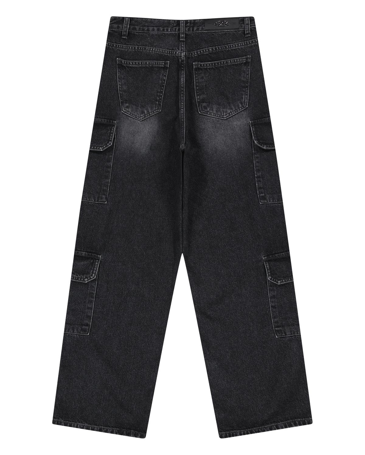 락케이크(ROCKCAKE) Double Cargo Jeans - Black