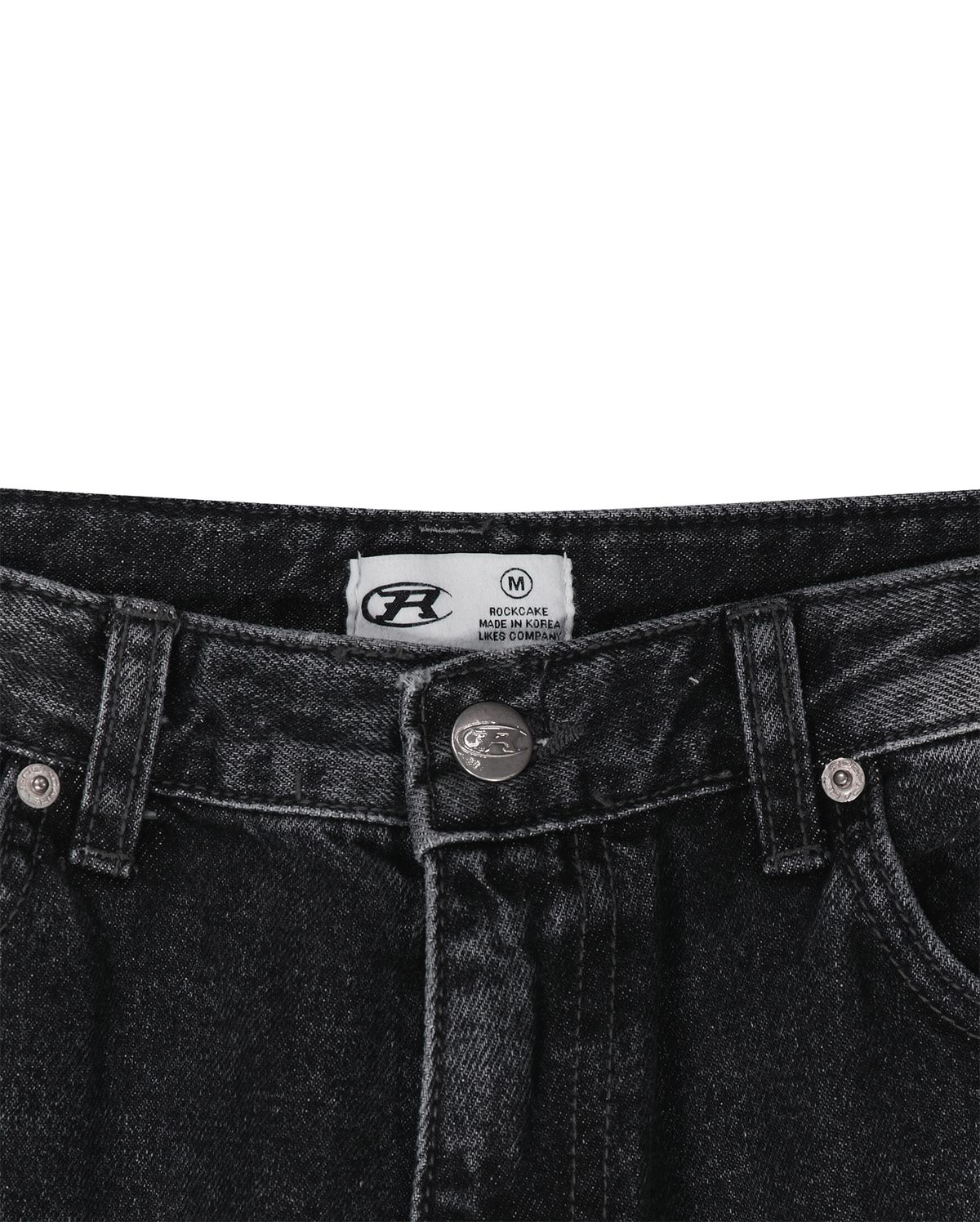 락케이크(ROCKCAKE) Double Cargo Jeans - Black