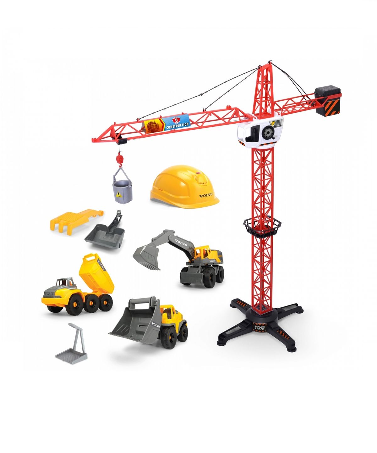 가이아(GAIA) 디키 볼보 1M 크레인 건설 중장비놀이세트