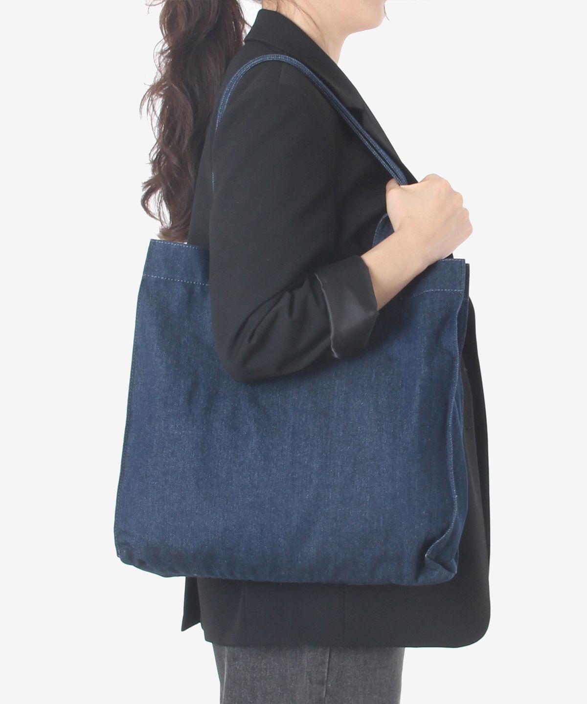 오알오알(OROR) 숄더백 ORBAG27-003 데님 네이비