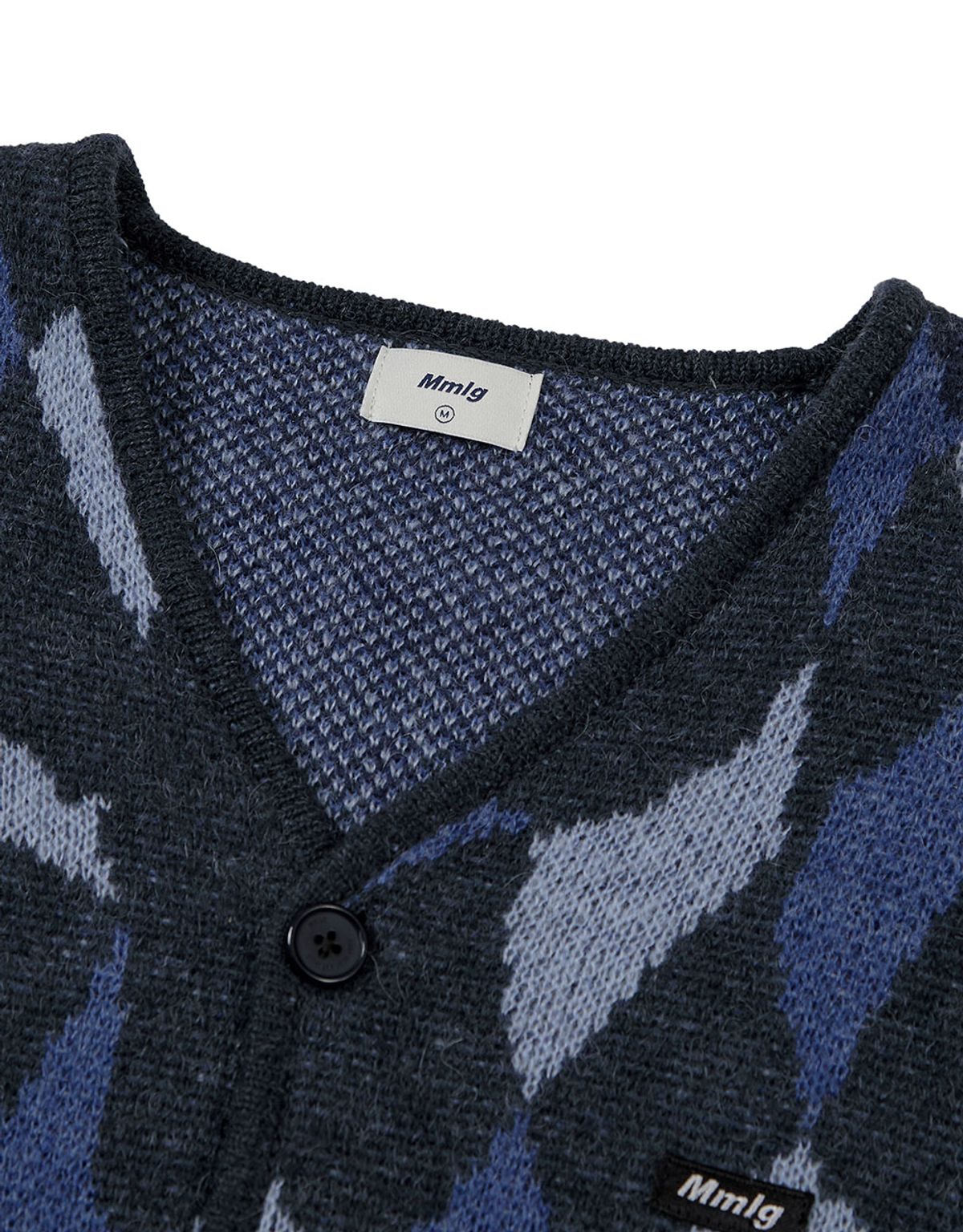 엠엠엘지(MMLG) [Mmlg] TWIST UNION CARDIGAN (BLUE)