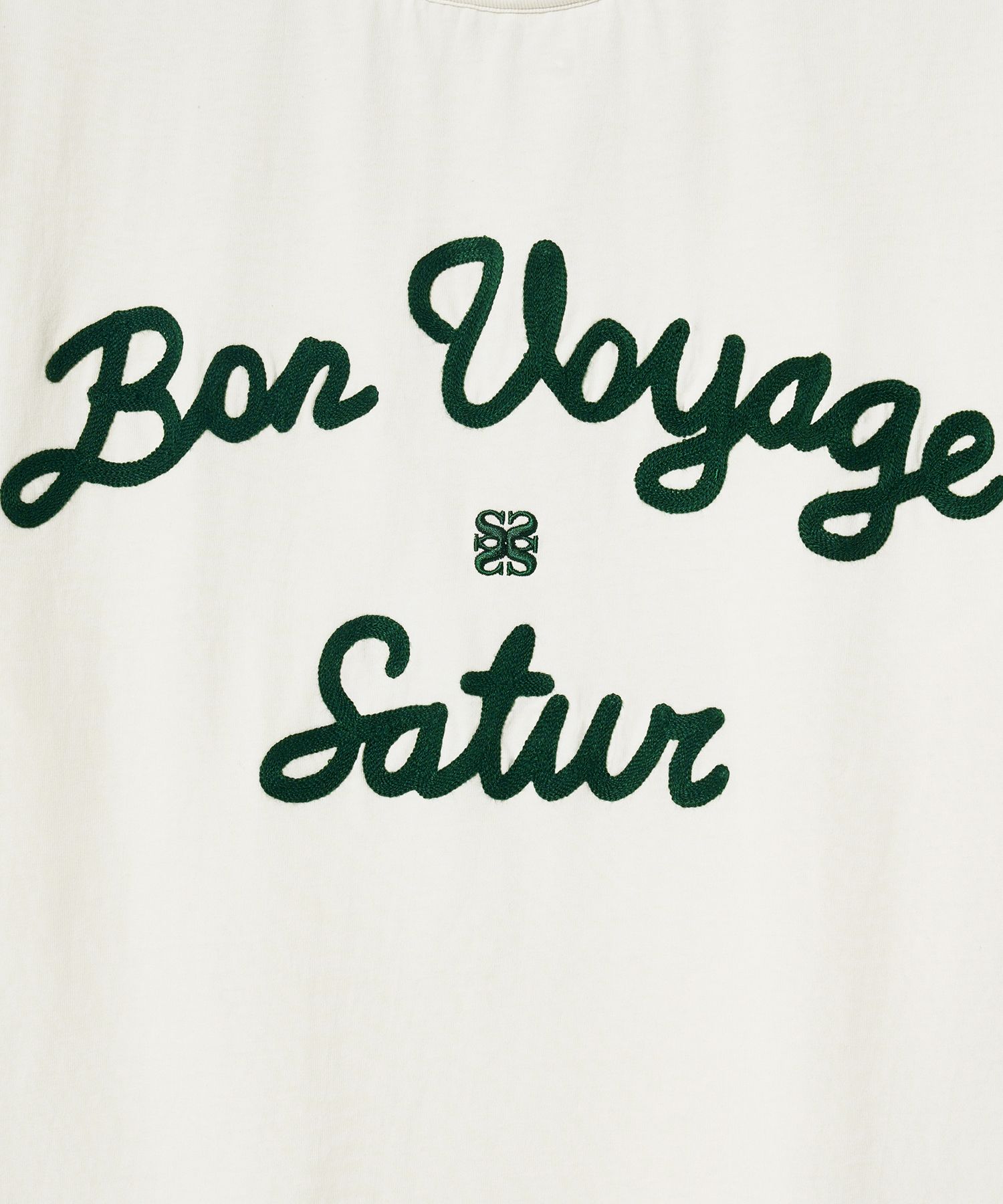 MUSINSA | SATUR Setter Logo Embroidered Voyage Short Sleeve