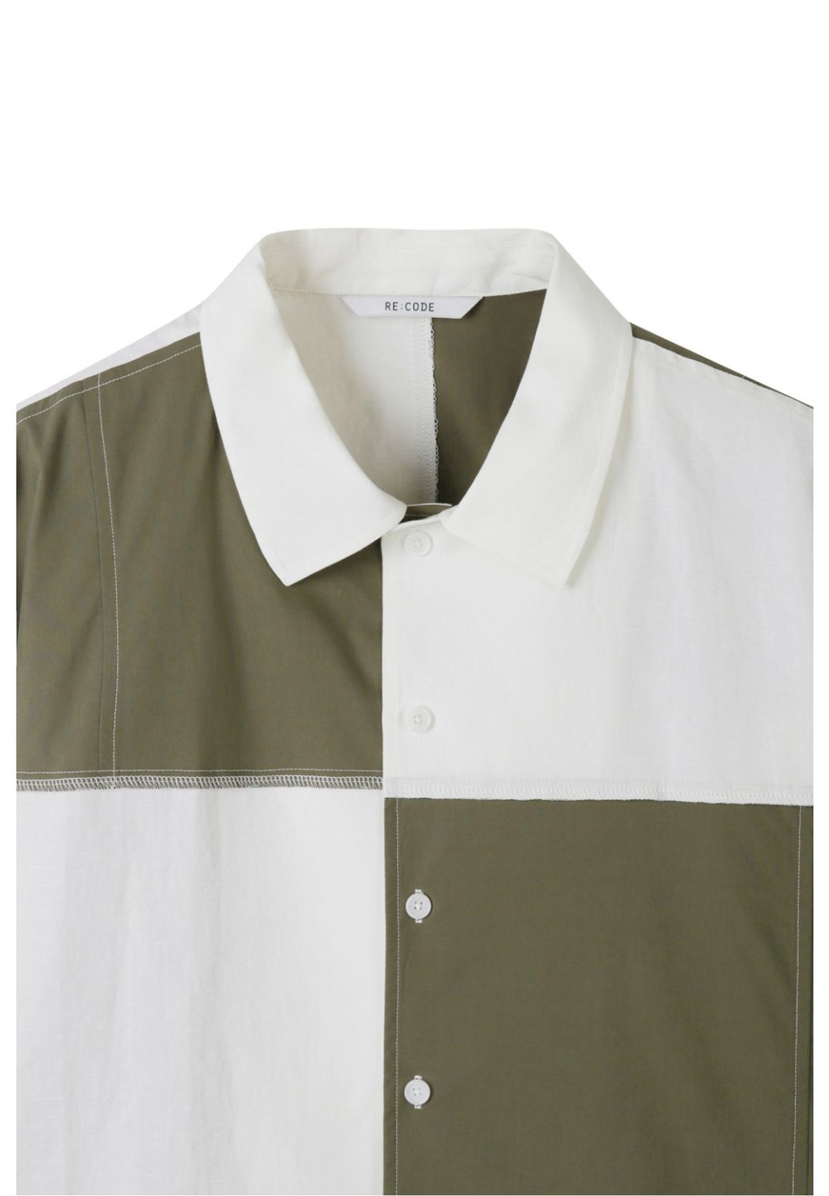 래코드(RECODE) Checkerboard Shirt_RKSAM23632WHX