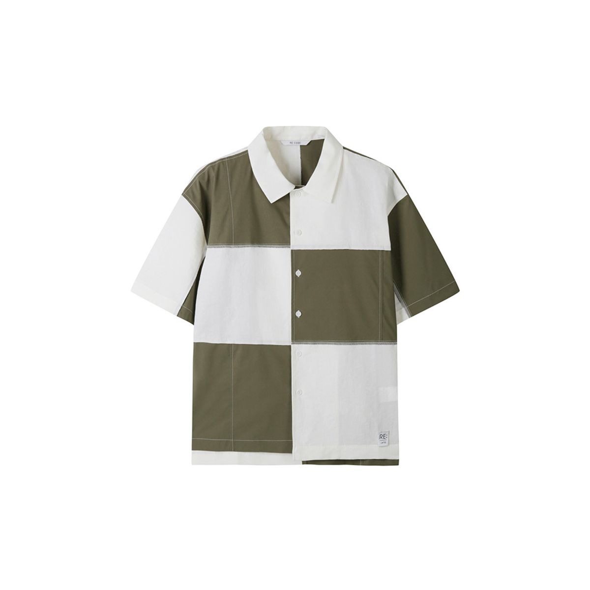 래코드(RECODE) Checkerboard Shirt_RKSAM23632WHX