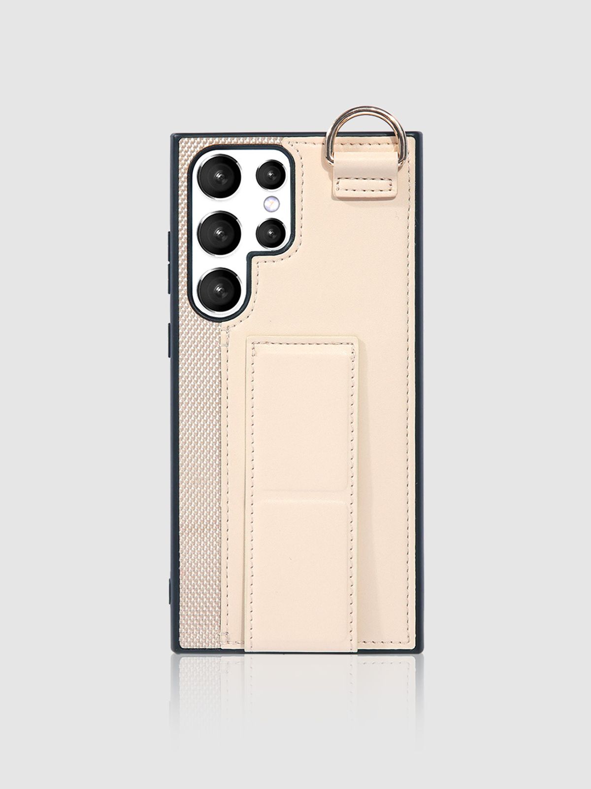 디자인스킨(DESIGNSKIN) 그립 스탠드 카드 케이스-아이보리