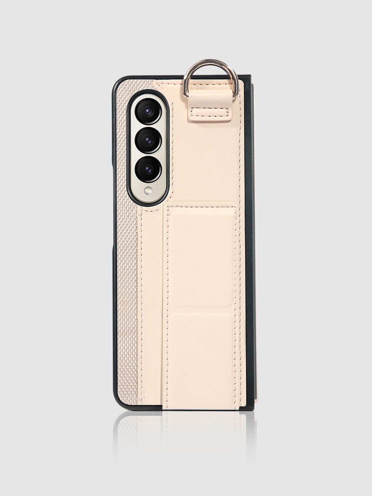 디자인스킨(DESIGNSKIN) 그립 스탠드 카드 케이스-아이보리