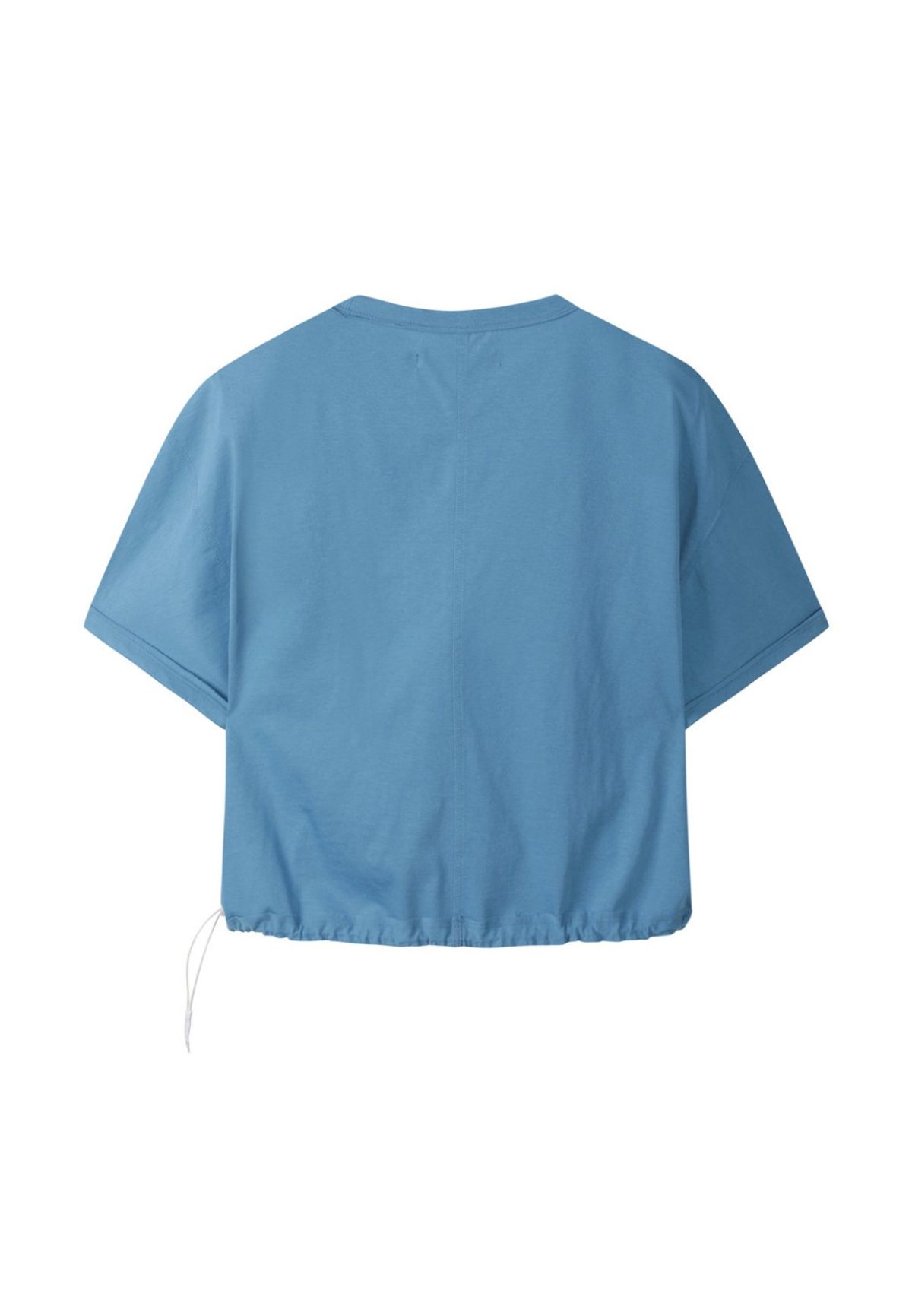 래코드(RECODE) Patchwork Crop Shirring T-shirt_RJTAM23706BUX