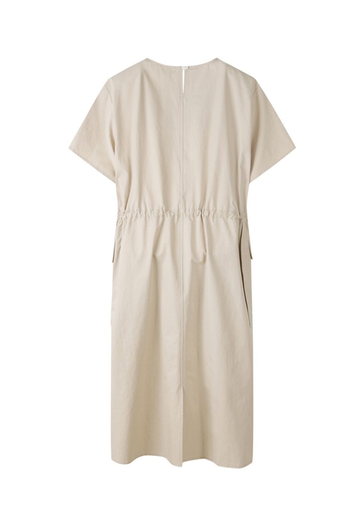 래코드(RECODE) Check Pocket Detail Midi Dress_RQDAM23562BEX